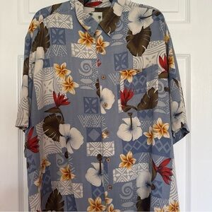 Floral Hawaiian Casual Button Down Shirt